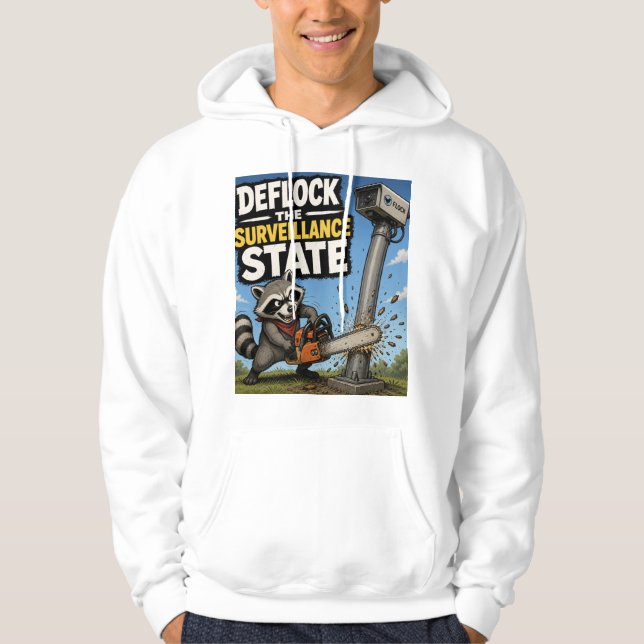 Sudadera Deflock el Estado de Vigilancia (Anverso)