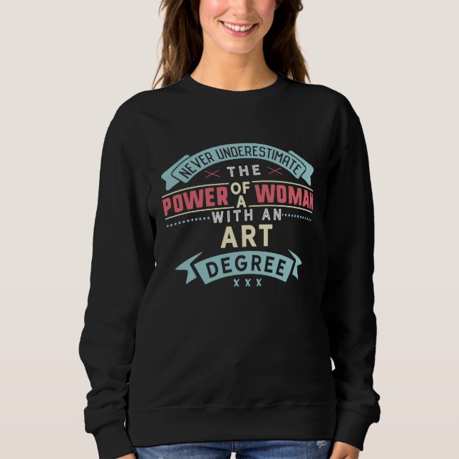 Sudadera Degree Major  Strong Woman Graduation (Anverso)