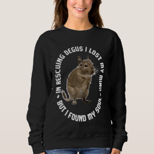 Sudadera Degus Lover Regalo Gracioso Rescate Animal Mascota