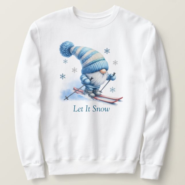 Sudadera Deja Que La Nieve Suela (Anverso del diseño)