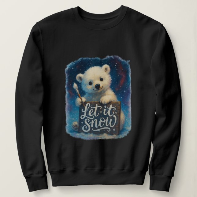 Sudadera Deja que nieve (Anverso del diseño)