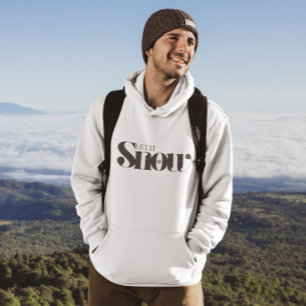 Sudadera Deja que nieve, Santa Claus Feliz Navidad
