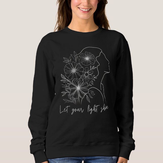 Sudadera Deja que tu luz brille (Anverso)