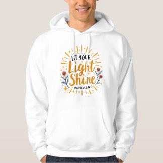 Sudadera Deja que tu luz brille - Mateo 5:16 Camiseta mascu