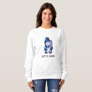 Sudadera Dejáis le nevar camiseta del muñeco de nieve lis