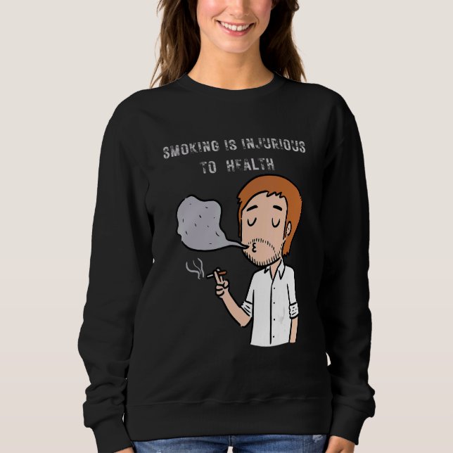 Sudadera Dejar De Fumar Dejar De Fumar Es Perjudicial T (Anverso)