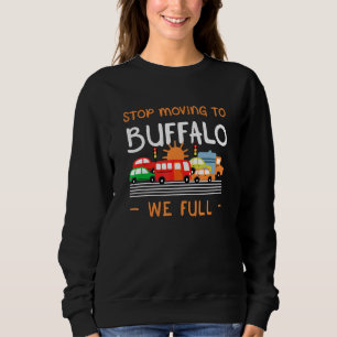 Sudadera Dejar De Movernos A Búfalo Con Humor Completo De C
