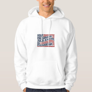 Sudadera Dejar de pretender tu racismo es patriotismo