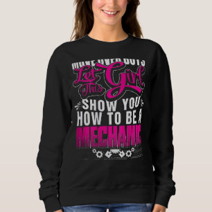 Sudadera Deje Que Este Chica Le Muestre Cómo Ser Un Bes Gi
