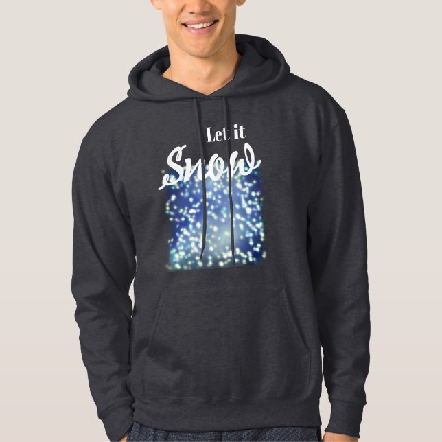 Sudadera Dejemos que nieva capucha (Anverso)