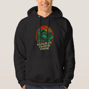 Sudadera Dejen el trabajo voy a pescar pescador compañero d
