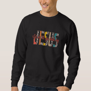 Sudadera Déjenme Decirles Sobre Mi Vintage De Jesús Leopard