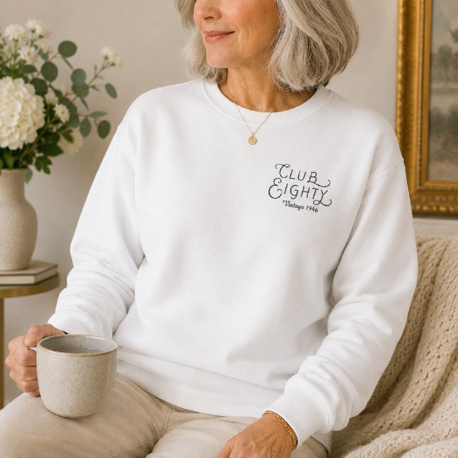 Sudadera del 80 cumpleaños de Club Eighty (Subido por el creador)
