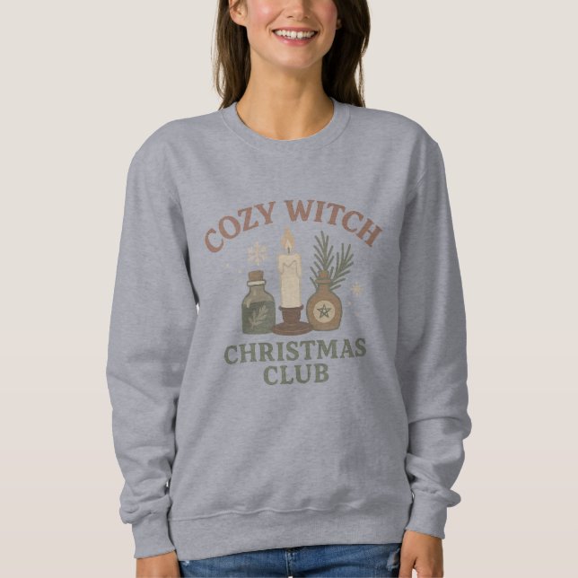 Sudadera del Club de Navidad de Bruja Acogedora |  (Anverso)