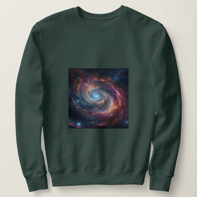 sudadera del cosmos y el planeta  (Anverso del diseño)