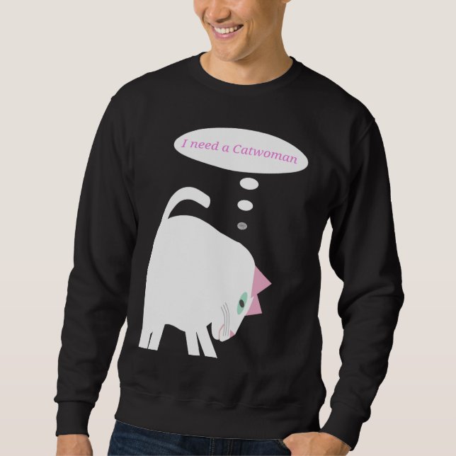 Sudadera del gato pensativo  (Anverso)