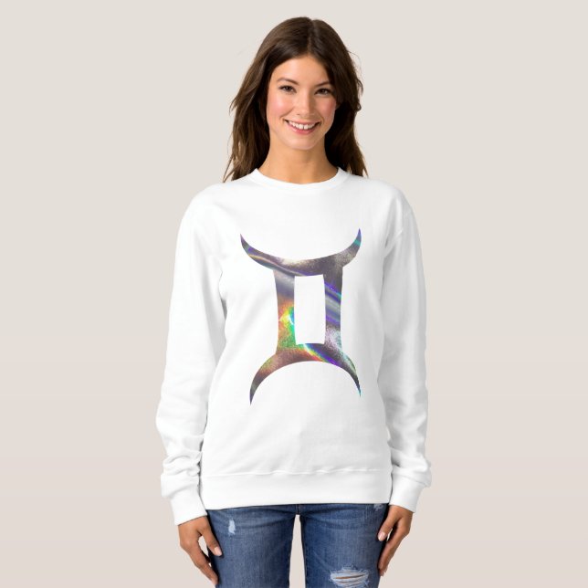 sudadera del holograma gemini femenino (Anverso completo)