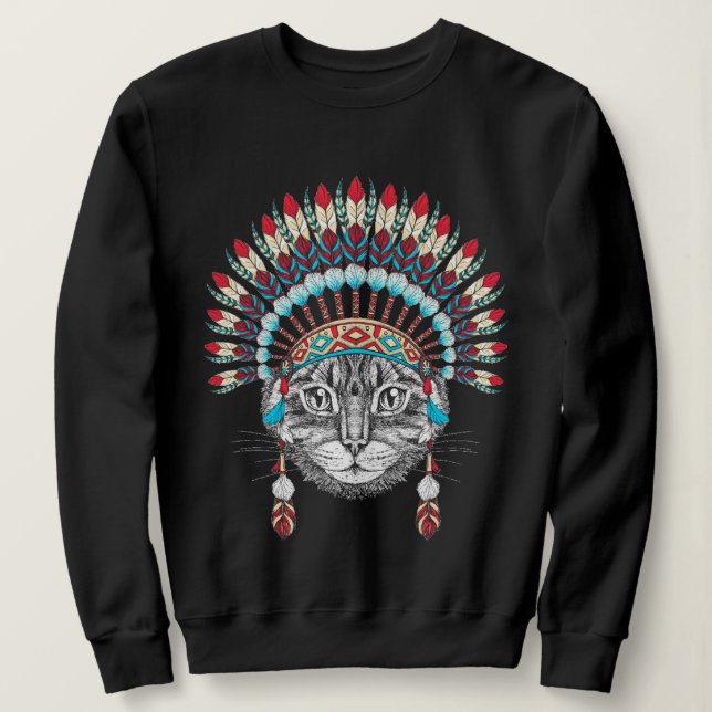 Sudadera del jefe del gato (Anverso del diseño)