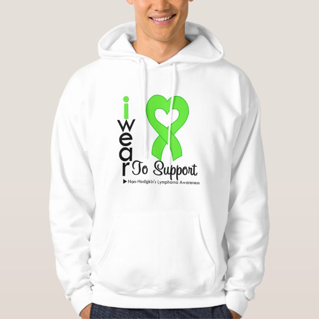 Sudadera Del linfoma de la verde lima ayuda de Hodgkins no (Anverso)