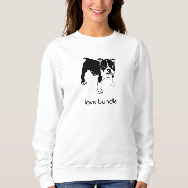 Sudadera del paquete de amor del Bulldog francés (Anverso)