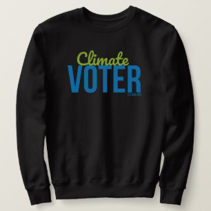 Sudadera del votante del Clima: unisexo negro