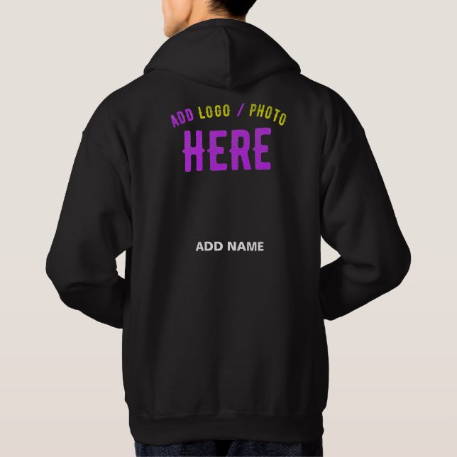SUDADERA DELANTE Y MARCA NEGRA ESTILOSA Y MODERNA (Reverso)