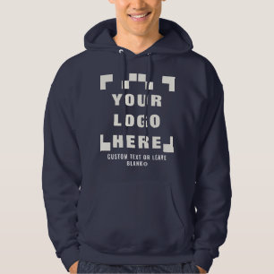 Sudadera Delantero + opcional Atrás, logotipo comercial Azu