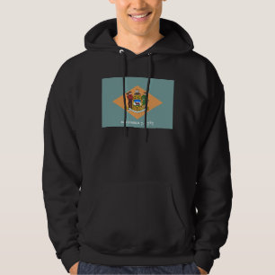 Sudadera Delaware La bandera del estado diamante de EE. UU.