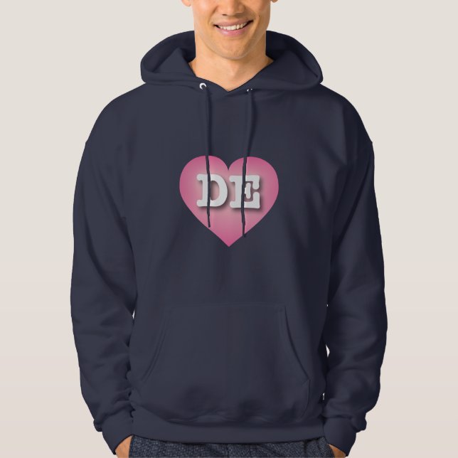 Sudadera Delaware Pink Fade Heart - Me encanta DE (Anverso)