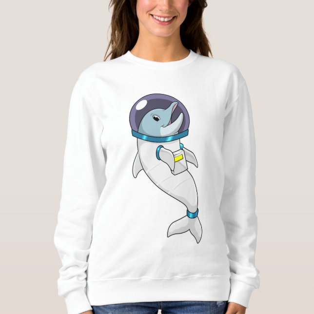 Sudadera Delfín como astronauta en disfraces (Anverso)
