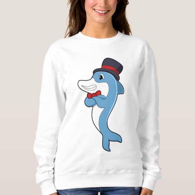 Sudadera Delfín como Caballero con Gorra (Anverso)