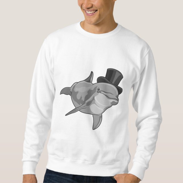 Sudadera Delfín como Caballero con sombrero superior (Anverso)