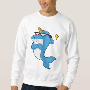 Sudadera Delfín como Unicornio con Glasses.PNG