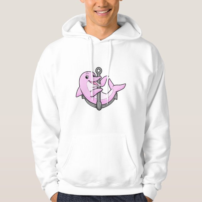 Sudadera Delfín con ancla (Anverso)