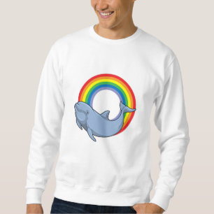 Sudadera Delfín con arcoiris