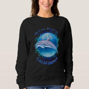 Sudadera Delfín de recuerdo de vacaciones de Ocean Beach Ca