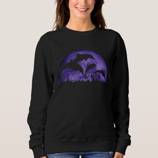 Sudadera Delfín de vida marina (Anverso)