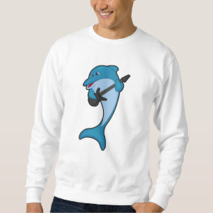 Sudadera Delfín en la música con guitarra
