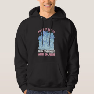 Sudadera Delfín Nofin Es Mejor Que Nadar Con Delfín