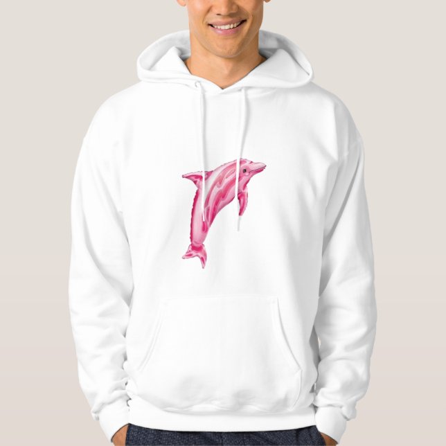 Sudadera delfín rosado (Anverso)