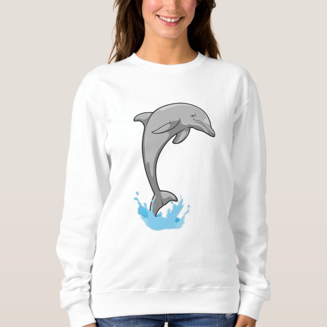 Sudadera Delfín sobre el agua (Anverso)