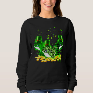 Sudadera Delfín Tres Patrones San Patricio Día Afortunado 1