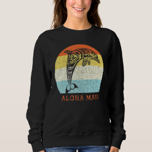Sudadera Delfín tribal de la isla hawaiana de Aloha Maui