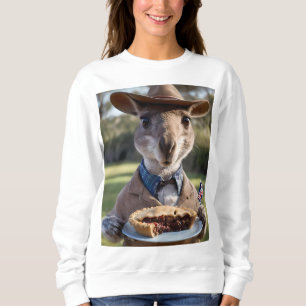Sudadera "Delicia al Aire Libre: Un canguro come un pastel 