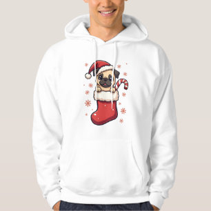 Sudadera Delicia de Pug Santa