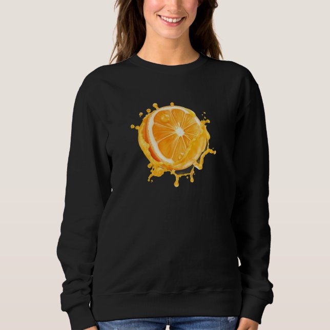 Sudadera Deliciosa comida de fruta Naranja (Anverso)