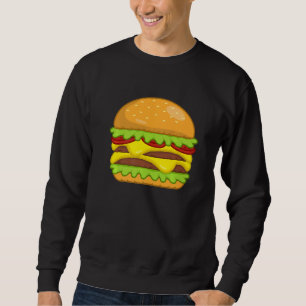 Sudadera Deliciosa hamburguesa Cheeseburger Hamburger Food