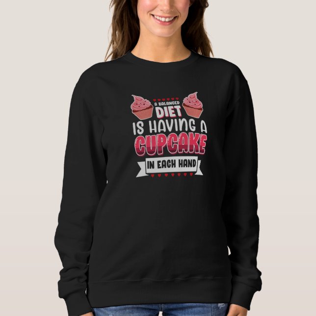 Sudadera Delicioso Cupcake Postre Favorito Dulces Reposterí (Anverso)