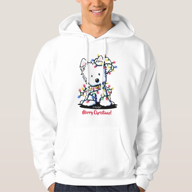 Sudadera Deliciosos Navidades KiniArt Westie (Anverso)