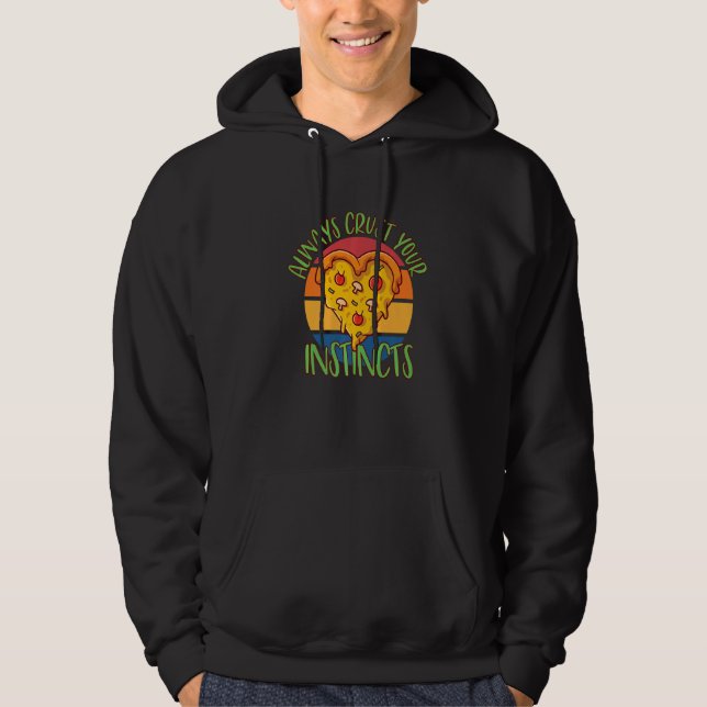 Sudadera Deliciosos snacks de pizza de queso mozzarella sab (Anverso)